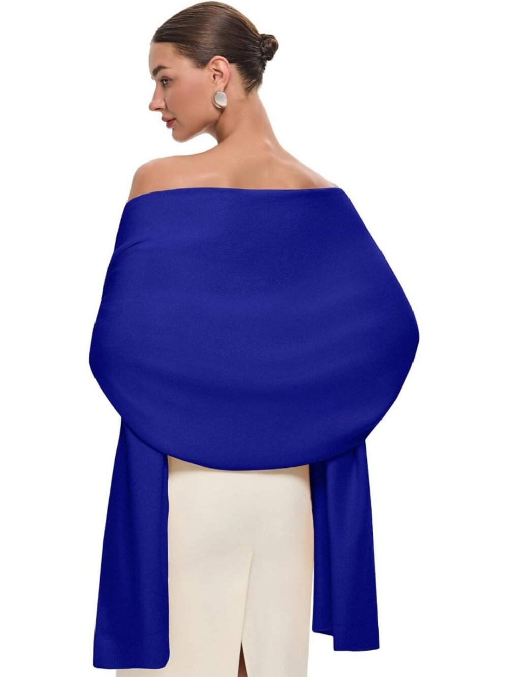 Elegant Women's Pashmina Shawl Wrap - Large Wedding, Evening, Winter Scarf